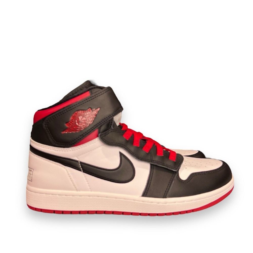 Nike Air Jordan 1 High Flyease Black Toe Gym Red Mens Size 11 New CQ3835-106